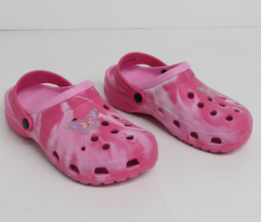 G Pink Butterly charm clog Us 1