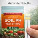 6 x Soil pH Paper Test Kit  50 Tester Strips (3.5-9 Range)  Use for Testing Garden Home Lawn Grass Vegetable Gardening Dirt Yard Compost Outdoor and Indoor Plants, Green