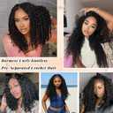 8 Packs Burmese Curly Crochet Hair 18inch Knotless Pre-Separated Crochet Hair With Spiral Curl Synthetic Hair for Women,Easy to Detangle and Install(18inch,30#)