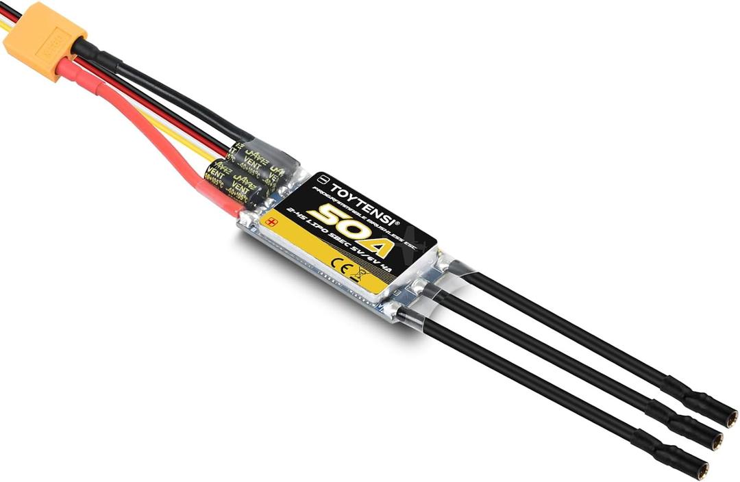 50A 2-4S RC Brushless Motor ESC for RC Plane Airplane with SBEC 5V/6V 4A