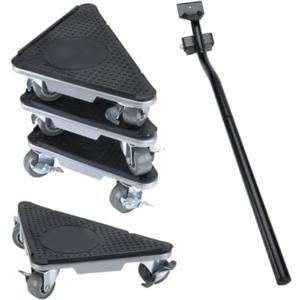 Furniture Moving Dolly 3 Wheels Heavy Duty Furniture Movers Easy Furniture Lifter Mover Tool Set 4 Pack for Heavy Object, 1200 LBs Load Capacity