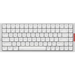 IQUNIX MQ80 Low Profile Mechanical Keyboard for Work and Gaming Tri Mode Wireless Wired CNC Aluminum Hot Swappable RGB Backlit Long Battery Life VIA Support (Silver)