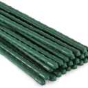 Xiny Tool Garden Stakes, 25 Pack 4 Ft Steel Plant Garden Tomato Stakes with Plastic Coat for Climbing Plants (25 Pack 48 Inch)