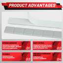 Upgraded 1/2oz 300Pcs Adhesive Wheel Weights Stick On for Steel Rims Corrosion-Resistant Coated Painted Tire Balancing Weight 0.5 oz, 300 Pack (Gray)