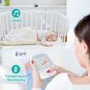 Baby Monitor with Camera and Audio, 2.8" Video Baby Monitor with Secure Transmission No WiFi, Night Vision, Temperature Sensor, Two-Way Talk, Al Off-Lens Detection, Feeding Reminder