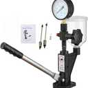 600Bar Diesel Injector Tester 8700PSI Diesel Fuel Injector Nozzle Tester with Dual Scale Gauge to Adjust Injector Nozzle Pressure and Testing Diesel Injector Nozzle Pop Pressure Tester