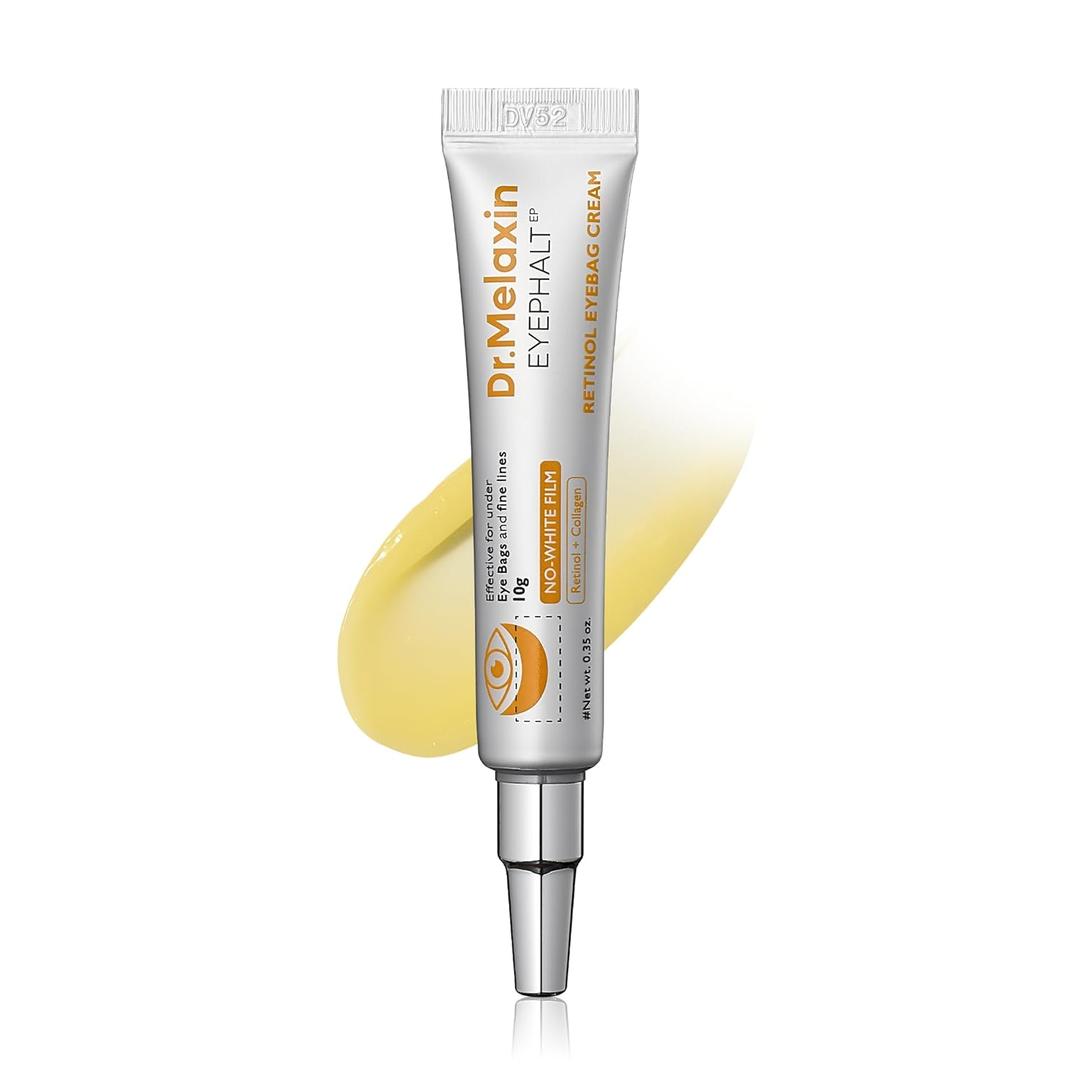 Dr.Melaxin Retinol Eyebag Cream for Puffiness, Dark Circles & Fine Lines, Wrinkle, EGF Anti-Aging Under Eye Moisturizer with Niacinamide&Ceramide Makeup friendly korean skin care, 10g