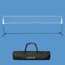 Play Platoon Portable Volleyball Net Set for Backyard - Indoor Outdoor Volley Ball Nets for Travel, Beach, Home, Park - Easy to Assemble with Poles and Carry Case Included (20 ft)