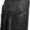 Eddie Bauer Expedition Rolling Duffel Bag with Wheels | Travel | Check-In | Luggage | Rugged | Durable - Black, 30"