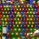 Garden Net String Lights, Outdoor 192LED 9.8ft x 6.6ft Multicolor Fairy Lights with 8 Modes, Waterproof for Patio, Tree, Fence, Wall, Lawn, Window Decor