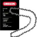 Oregon Chainsaw Chain .325" Pitch, .050" (1.3 mm) Gauge for 20 Inch Bar, 78 Drive Links Fits Echo, Poulan, Ryobi, Husqvarna and more