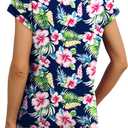 Alaroo Womens Summer Tops Short Sleeve Shirts Crew Neck Tshirt Cute Trendy Tunic Blouses (S-3XL) (L)