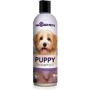 Wagzer Pets Puppy Shampoo | Natural Puppy Formula Dog Shampoo for Sensitive Skin | Gentle Support Shampoo for Dogs | Puppy Wash for Itchy Skin, Soothes, Cleanses, and Moisturizes | 16 oz