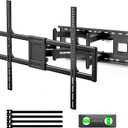 monTEK Heavy Duty XXL Full Motion TV Wall Mount for 60-120 inch Extra Large TVs, Holds 265 lbs, Max VESA 900x600, 27.7" Extension, Swivel & Tilt, Preassembled, Fits 12–24" Studs, LED/LCD/OLED 4K/8K