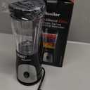 Mueller Smoothie Blender for Smoothies - Personal Blender for Shakes, Frozen Drinks, Baby Food & More, 15oz Travel Cup and Lid, Durable Stainless Steel Blades for Powerful Blending Performance, Black