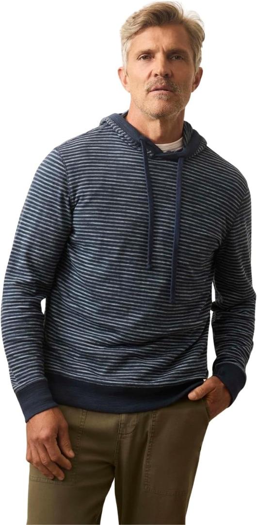 Faherty Men's Sunwashed Slub Hoodie (L)