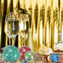 M METERXITY 6-Pack Decorative Ball for Bowls, 3 Inch Mosaic Glass Balls Decorative Glass Orbs for Home Decor/Dining Tables/Wedding Party/Coffee Table/Centerpiece Decor [White]
