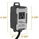O'SKOOL 120V Wireless Remote Control Dust Collector Starter Outlet Switch (Battery Included), PTA09