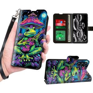 Wallet Case for Samsung Galaxy S25 Plus with RFID Blocking Credit Card Holder, Flip PU Leather Magnetic Closure Wrist Strap Phone Cover for Samsung Galaxy S25 Plus