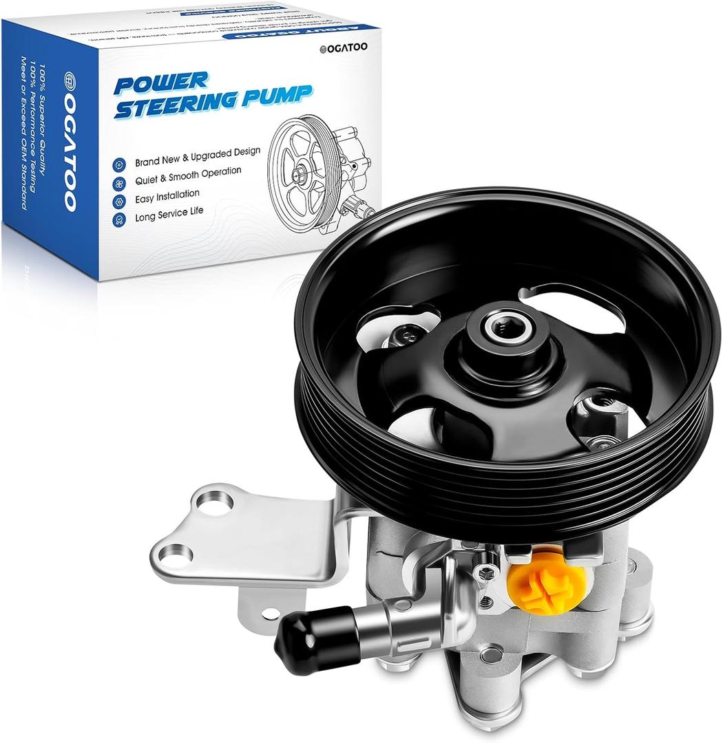 Power Steering Pump with Pulley Fits for Nissan Altima 2007-2012, Maxima 2009-2014, Murano 2009-2014 V6 3.5L Gas Replaces 49110-1AA0A, 49110-9N00A, N9900751, 21-5485 Power Steering Asist Pump