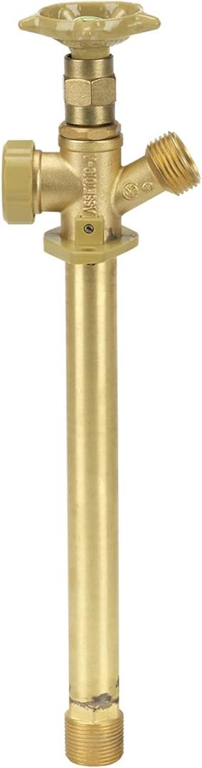Homewerks VFF-ASP-G15B VFF-ASP-G19B Anti-Siphon Frost Free Sillcock, 3/4-Inch Male Thread and 1/2-Inch Female Thread, 0.75-Inch x 8-Inch