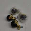 4pcs Gold Swivel Casters Chair Rollers Activity Walker Chair Wheels Infant Office Chair Replaceable Furniture Wheels Computer Chair Pp to Rotate The Bell