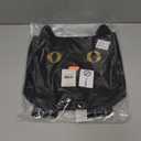 Juvale Black Cotton Cat Trick or Treat Bag with Gold Foil Eyes, Reusable for Kids, 11.25 x 15.5 in Canvas Tote for Halloween Parties