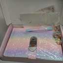 Diary with Lock for Girls, Birthday Gifts for 8 9 10 11 12 Year Old Girls, Kids Journal with Lock and Pen, Password Journal Notebook Kit for Girls, 200 Pages Secrect Diary (Rainbow Purple)