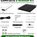 2-Set DIY Window Screen Frame Kit, Cut-to-Fit Up to 48 x 48 in