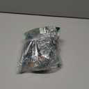 Mini Christmas Tree with Lights, Small Table Top Decorations, Desktop Miniature Pine Tree Xmas Holiday Decor Indoor Home, Bottle Brush Trees with Wooden Base, 5 Pcs with Light