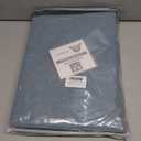 H.VERSAILTEX Soft Faux Linen Curtains 63 Inch Length 2 Panels for Living Room,Textured Room Darkening Grommet Window Treatments for Nursery/Bedroom 52W X 63L,Heather Stone Blue