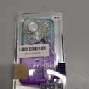 NGB Designed for iPhone SE (3rd 2022 & 2nd Gen 2020)/iPhone 8/7/6/6S Case, Aqua/Purple | Glitter Liquid Cute Cover for Women Girls Kids | with Tempered Glass Screen Protector & Ring Holder-Wrist Strap