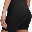 TomTiger Yoga Shorts for Women Tummy Control High Waist Biker Shorts Exercise Workout Butt Lifting Tights Women's Short Pants, Black, Medium