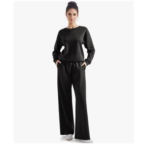 SUUKSESS Women Modal Fall 2 piece outfits Oversized Sweatshirt Wide Leg Pants XS