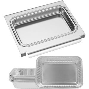 67047 Catch Pan Holder with Aluminum Drip Pans for Weber Spirit I&II 200/300 Series, Drip Tray for Genesis II LX200/300 Series, Grease Cup/Tray Replacement Part for Weber 67047 83156 6415