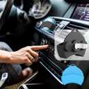 Holster Clip Compatible with ZYN/NZE/Alpha, Silicone Pouch Tin Holder for Car Sun Visor/Vent/Belt, High-Temperature Resistant, Great Gift for Zyn Pouch Users for Daily Use (Black)