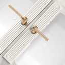 eormoe 30 Inch Faucet Mat for Kitchen Sink - Instant Dry Sink Protector for Countertop, Extra-Long Diatomaceous Earth Stone Sink Tray Around Faucet for Kitchen Bathroom RVs (Light Grey, 30" x 3.9")