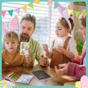 24 Pack Easter Classroom Gifts for Students Rainbow Scratch Crafts Art Mini Coloring Books School Classroom Candy-Free Prize Teacher Gift Bulk Easter Basket Stuffer Party Favor for Kid