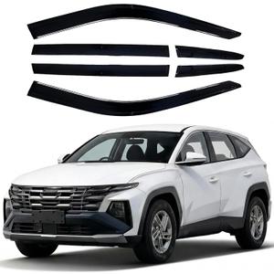 Rain Guards Window Visors 6 Piece for Hyundai Tucson 2022-2026
Window Deflectors, Out-Channel Vent Shades,Car Accessories Wind Deflector Sun Guard