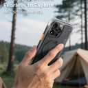 TORRAS Ostand Q3 Air for iPhone 15 Pro Case with 360 Magnetic Stand, Fit for MagSafe, Mil-Grade Drop Tested, Camera Control Button, Shockproof Phone Case for iPhone 15 Pro 6.1", Shadow Black