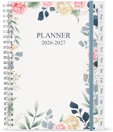 Diary 2026-27, A5 Weekly/Monthly Planner with Monthly Tabs, 26-27 Planner from Jul 2026 to Jun 2027, Twin-Wire Binding,Easy to Organize Your Daily Life,14.8×21cm, Planners 2026-2027 Week to View