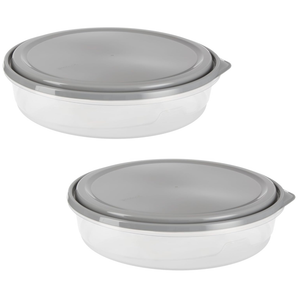GoodCook EveryWare Extra Large 12 inch Round Container 2 pack, BPA Free
