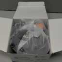 Travel Neck Pillow with 100% Pure Memory Foam, G-Shape, Includes Eye Mask & Ear Plugs, Ergonomic Design for Airplane, Car & Office, etc, Beige Gray