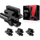 Torchbeam 4Packs Ignition Coil UF271 Fit for Cadillac GMC Chevrolet Hummer Savana 1500 2500 3500 Silverado Escalade Express SSR Tahoe Yukon H2 V8 Replacement for UF271 D581 12558693 C1208