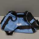 JMOON Soft-Sided Pet Carrier Bag - Airline Approved for Cats and Dogs - Foldable Comfort Travel Carrier (17.5"L x 7.0"W x 11.0"H, Blue)