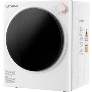 Elevon Portable Clothes Dryer 830W, Compact Dryer for laundry with 5 Drying Modes, 1.95 Cu.ft Front Load Dryer Machine, Stainless Steel Tub for Small Space, Apartments, RVs, Overheat Protection, White