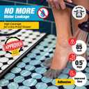 Shower Threshold Water Dam Barrier 85" - Black Collapsible Shower Water Blocker - Guard for Walk in Shower - Water Guard Stopper for Floor - Shower Door Water Blocker by Hippo Dam