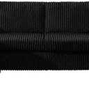 3-Piece Sectional Set, RAF/LAF Chaise And Armless Loveseat, Black