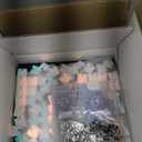 Qcity Rainbow Blue Shimmer Wall Backdrop 36PCS, Black Back Not See-Through Design, Square Sequin Glitter Backdrop Panel, Perfect for Outdoor Events, Birthdays, Wedding and Party Decoration