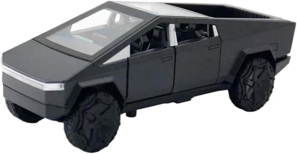 for Tesla 1:36 Pickup Truck Simulation Die-Casting Metal Alloy Model Car Decoration Display Gifts(Black)